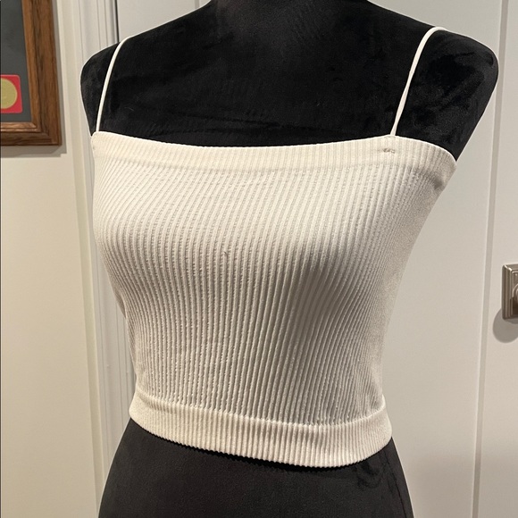 2 Miami Ribbed Tops (Pink and Cream) - Picture 3 of 5